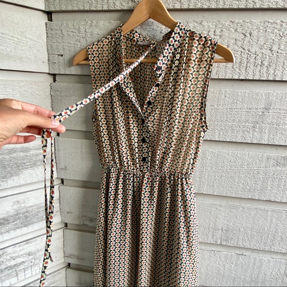 Sheer & Flowy Yellow Floral Summer Dress - Picture 7 of 11